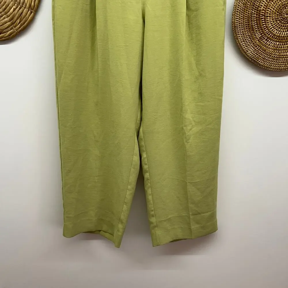 Madewell Olive Green High Waist The Rosedale High Rise Straight Pant Trouser 12 - Picture 5 of 6